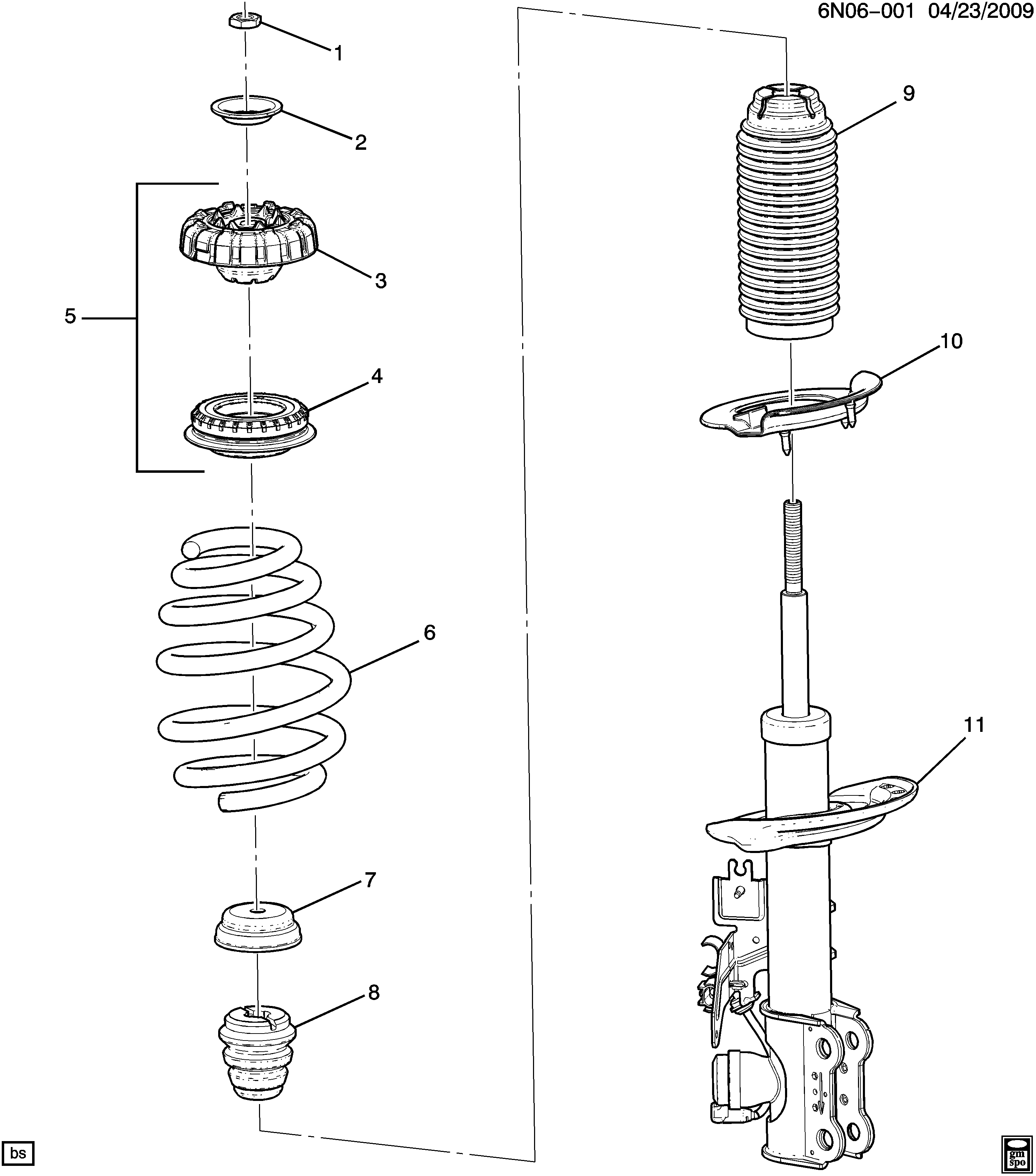 INSULATOR,FRT COIL SPR LWR