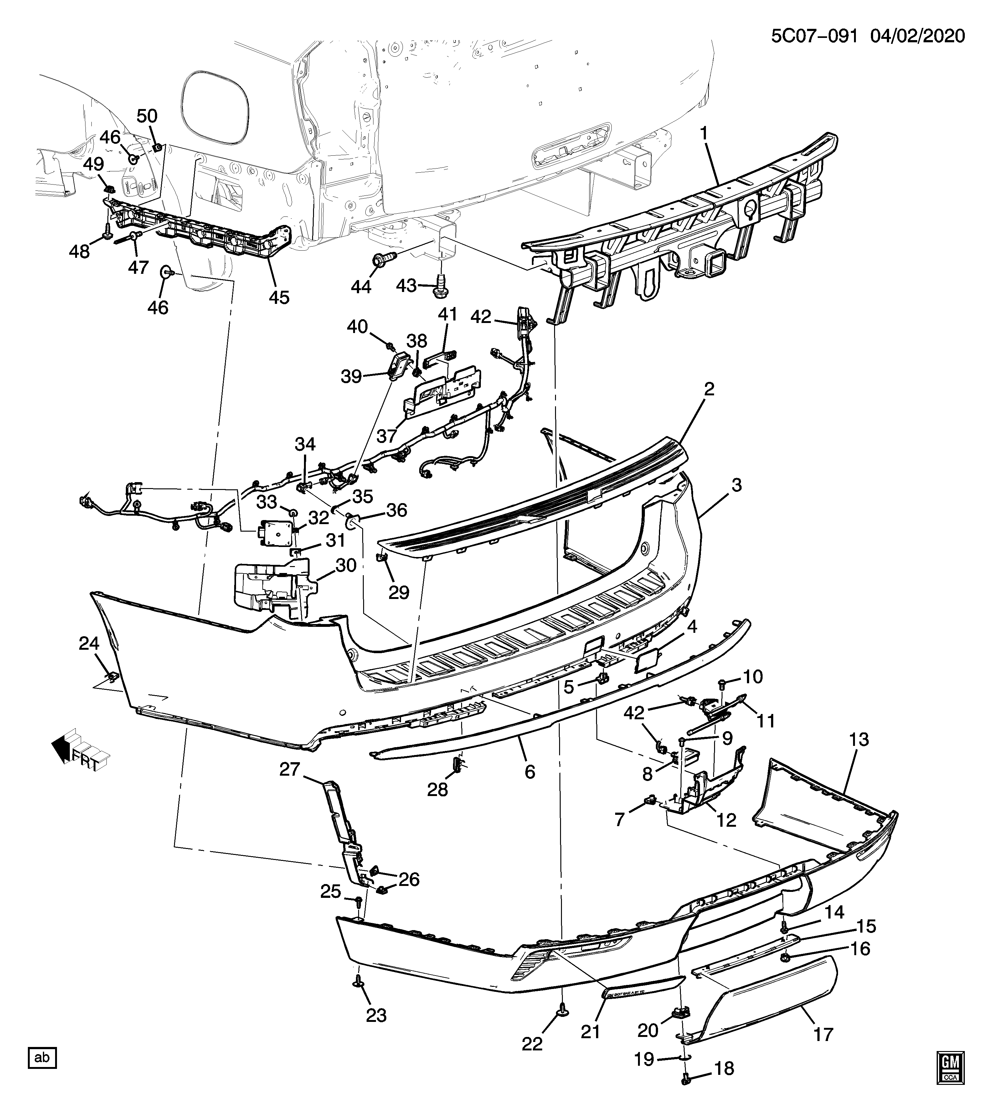 RETAINER,RR BPR FASCIA TRLR HITCH CVR