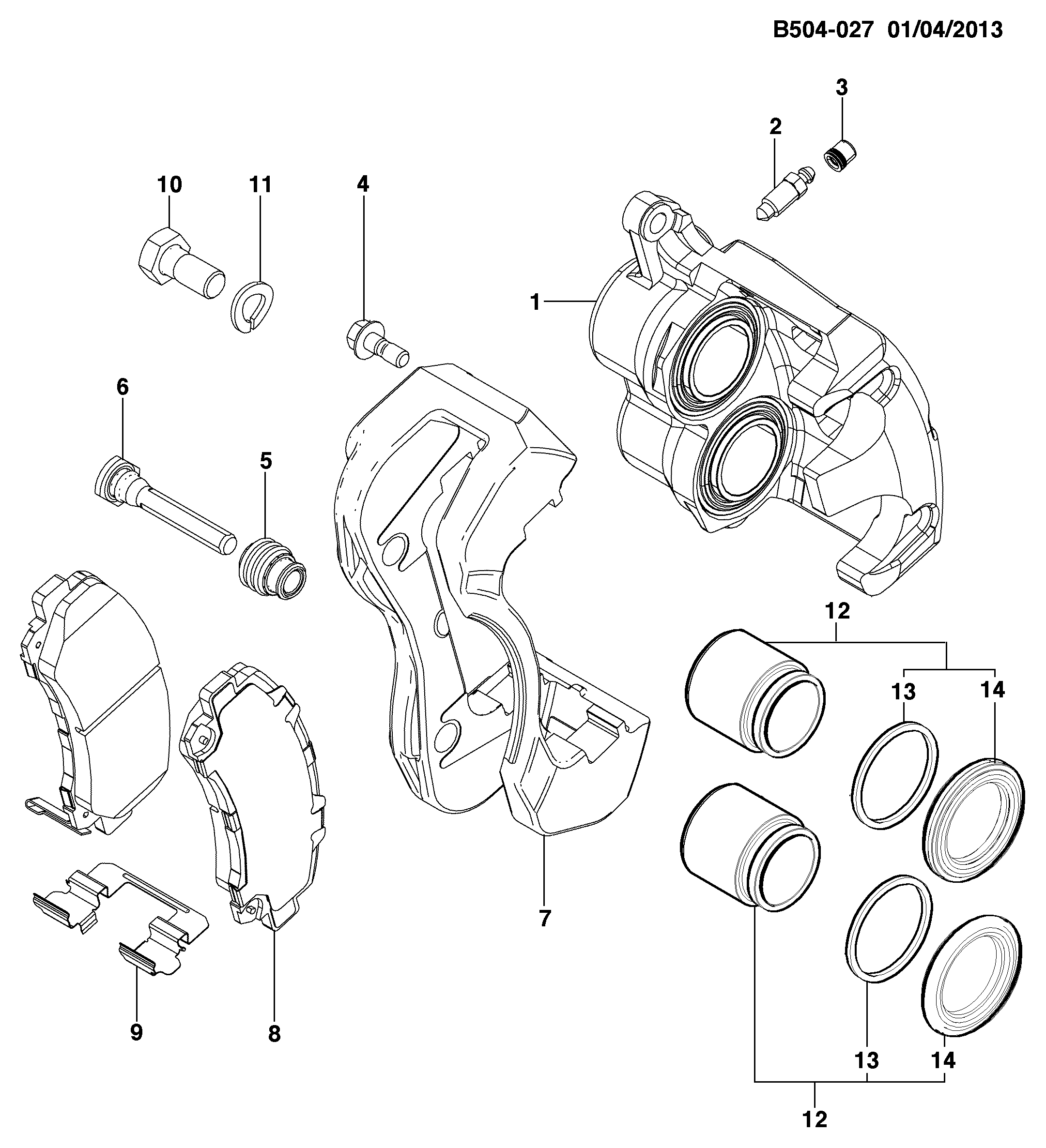 Mkena online auto parts store Chevrolet - 94770229 - PAD KIT,FRT DISC ...
