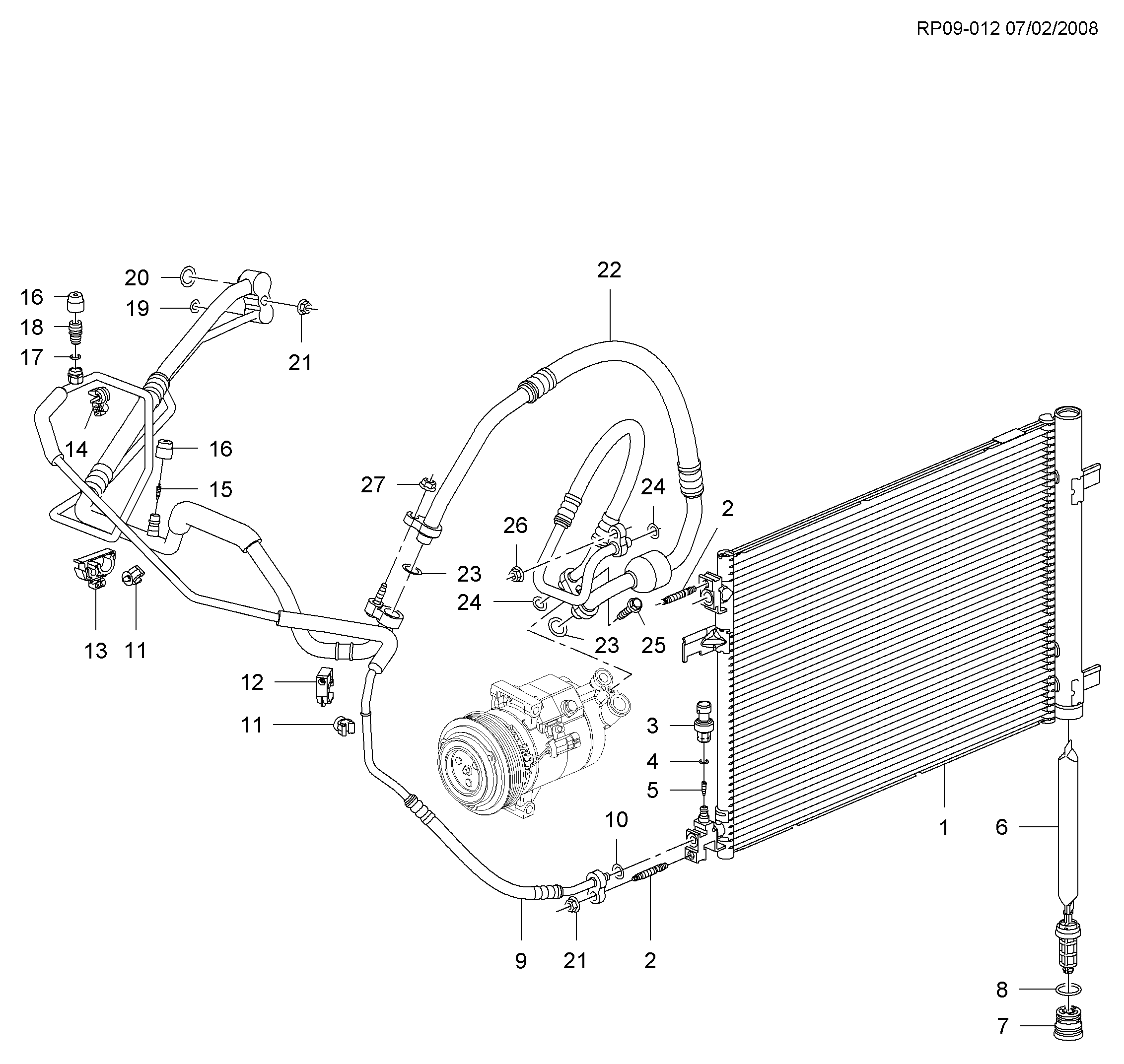 RECEIVER & DEHYDRATOR KIT,A/C