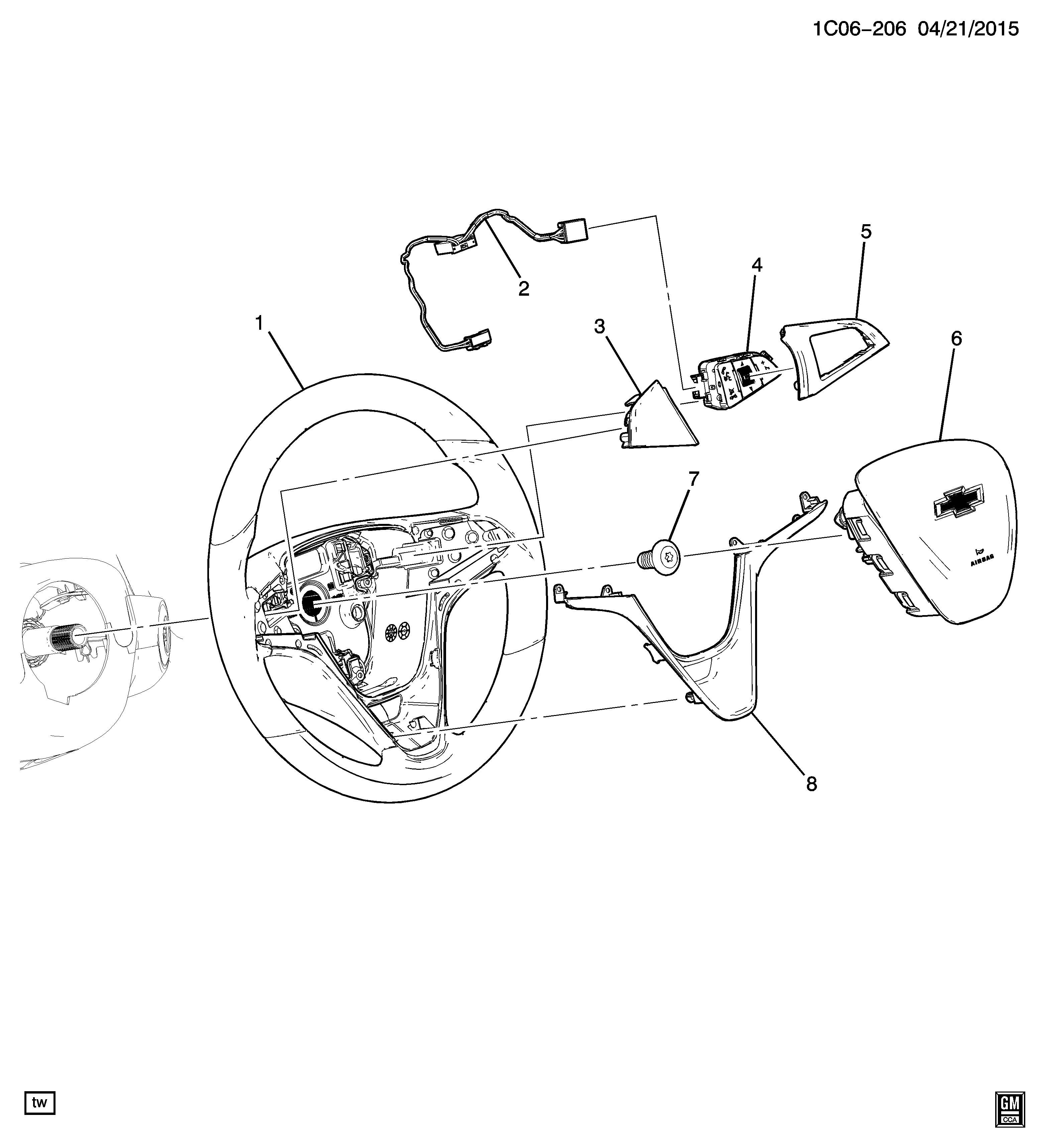 COVER,STRG WHL SPOKE