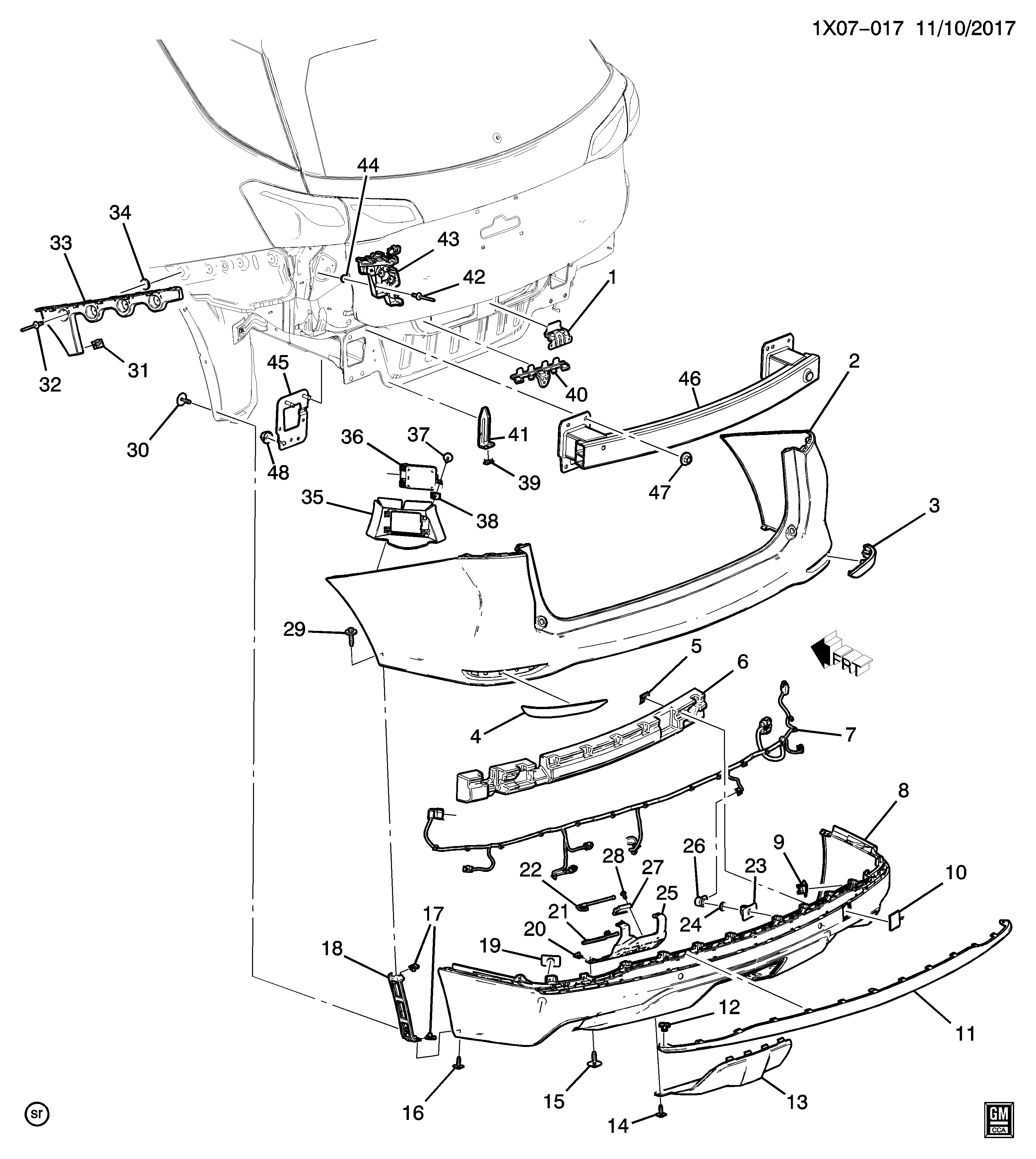 FASCIA,RR BPR LWR