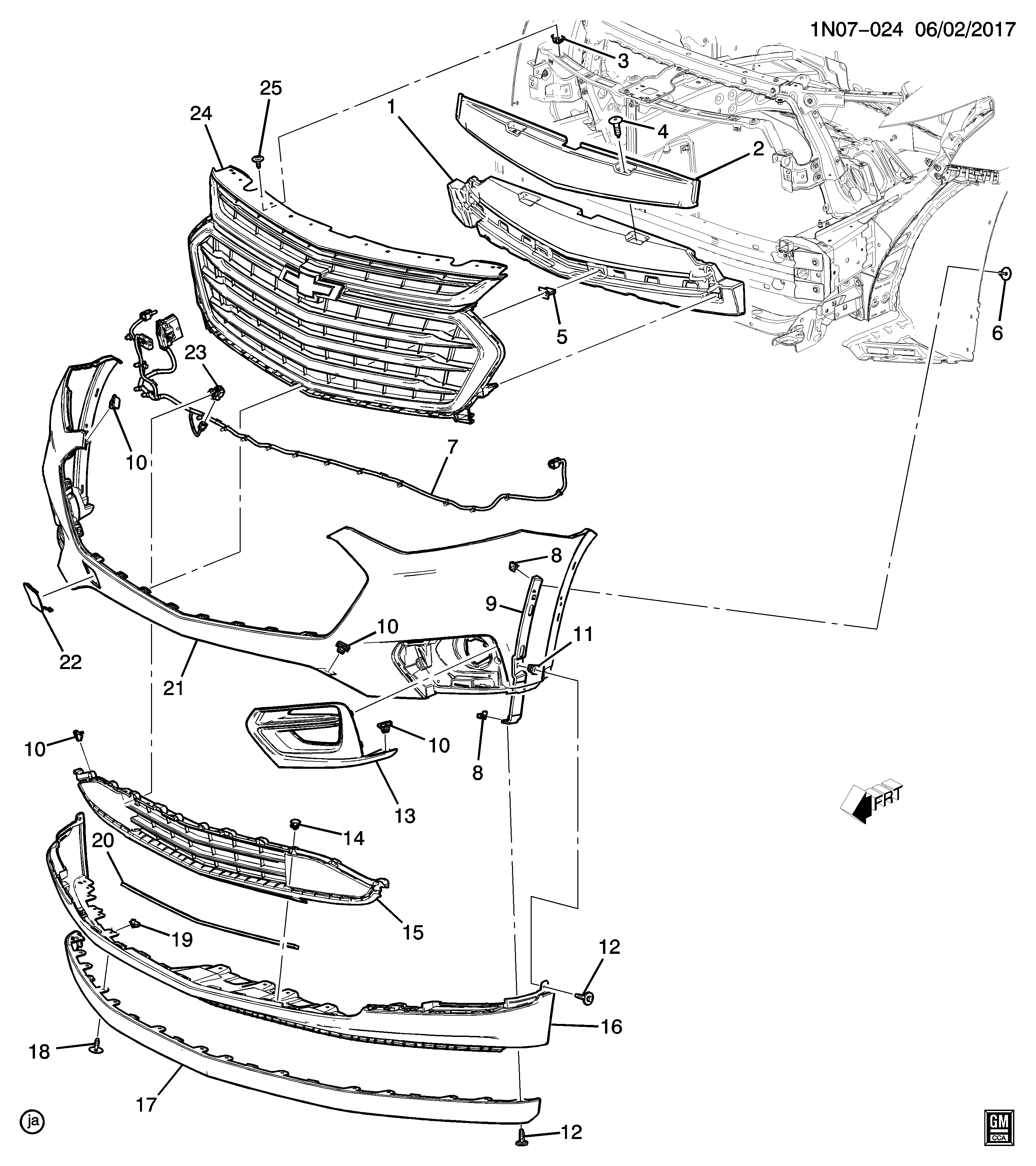 FASCIA,FRT BPR UPR