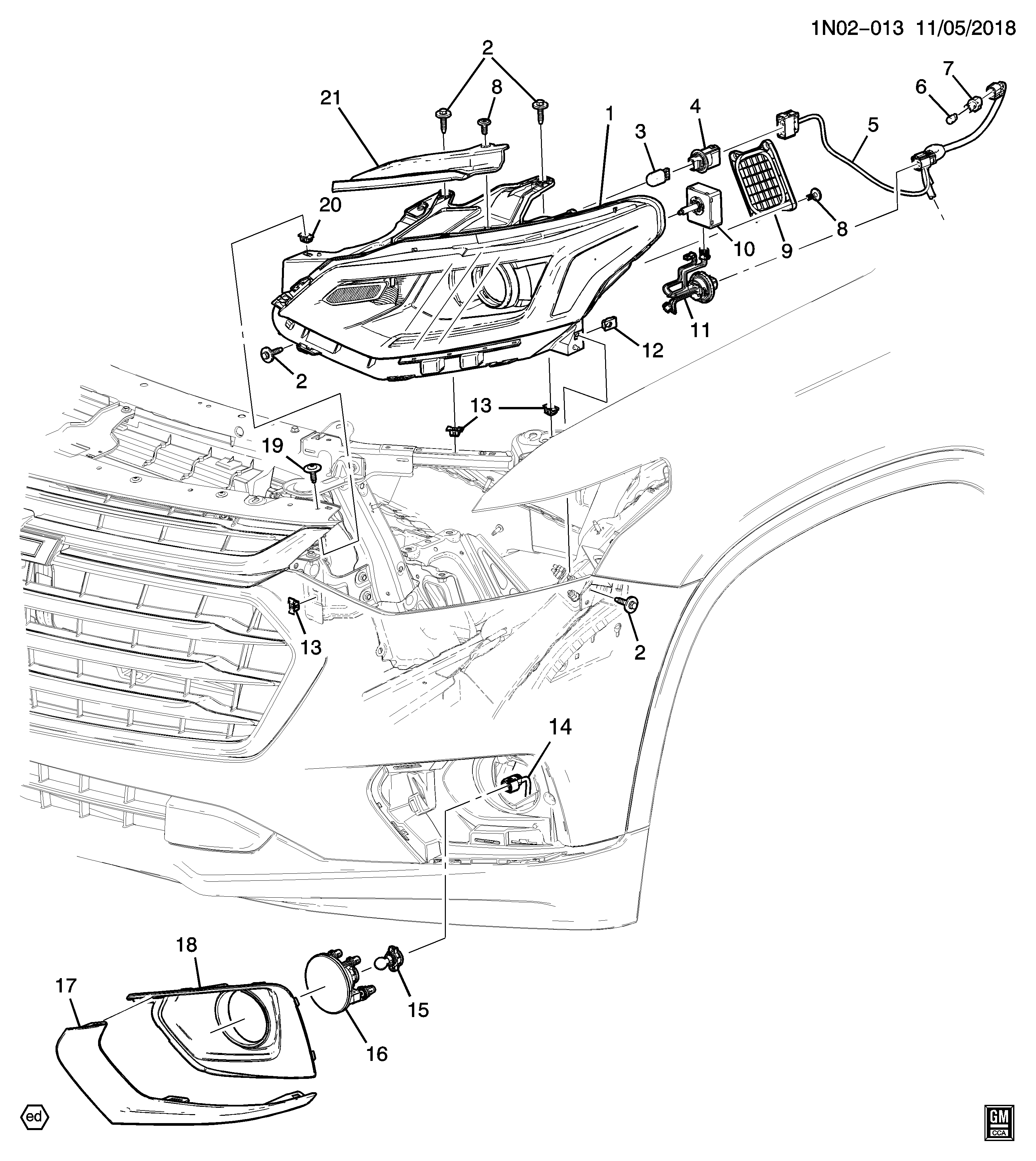 HEADLAMP, Position: L