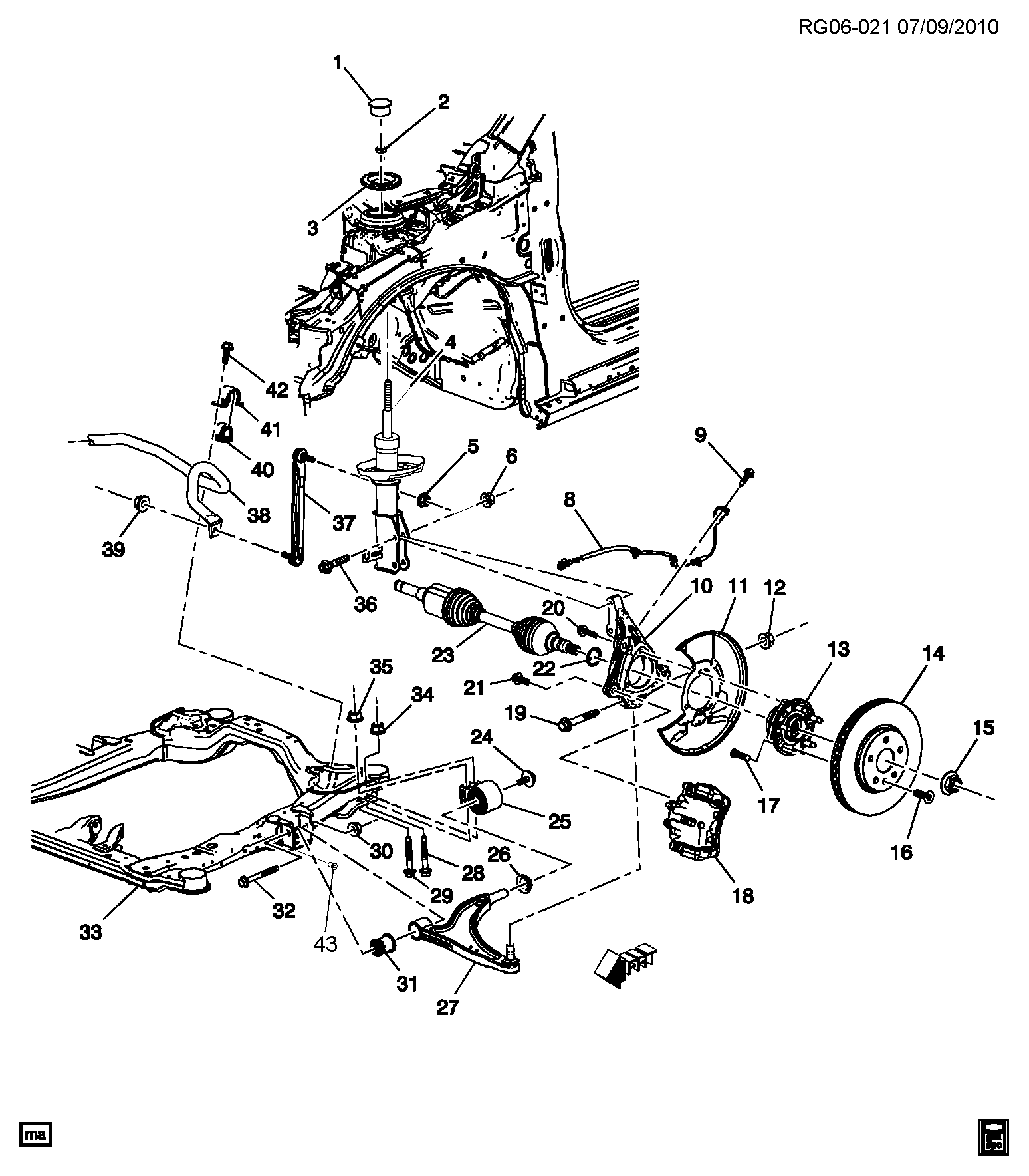 RH FRONT DRIVE SHAFT
