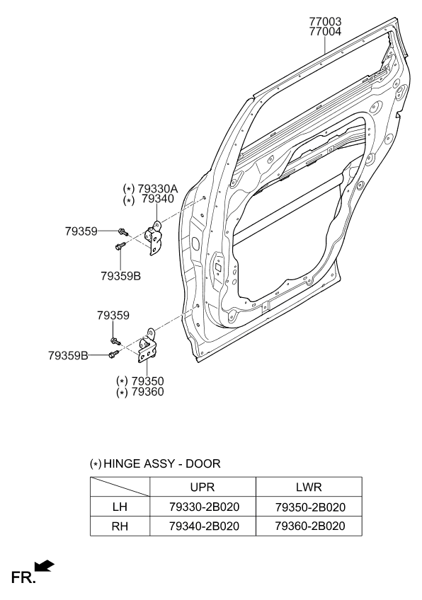 باب خلفي يمين
