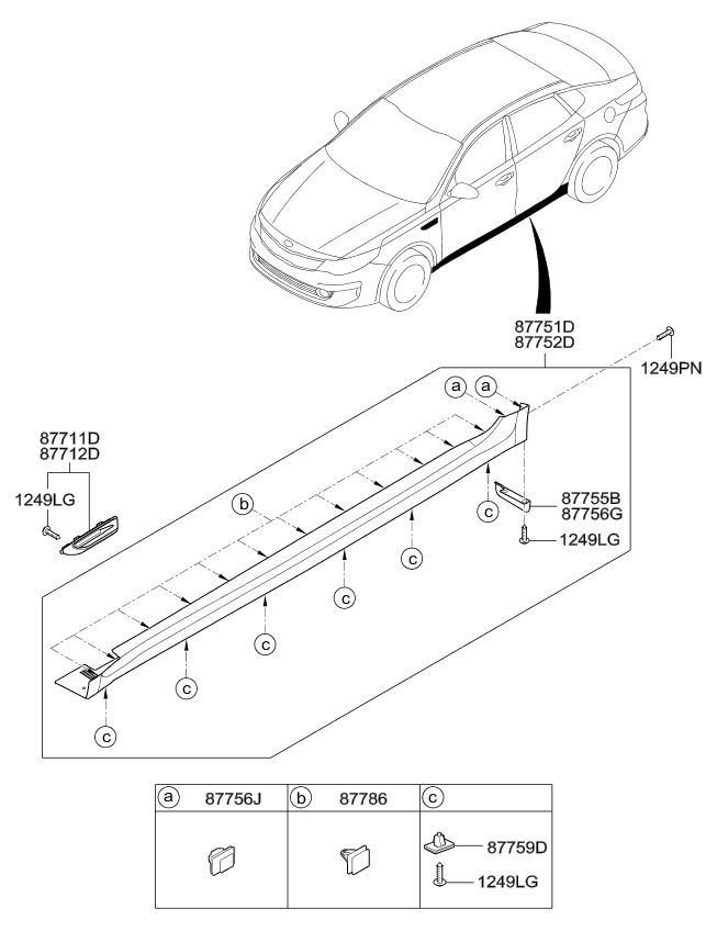 MOULDING ASSY-SIDE SILL,RH
