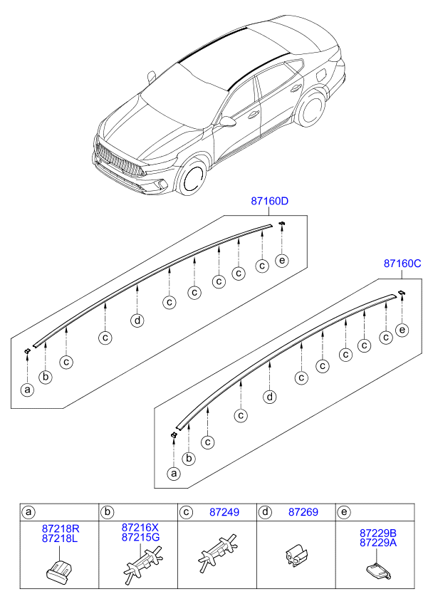 MOULDING ASSY-ROOF,LH