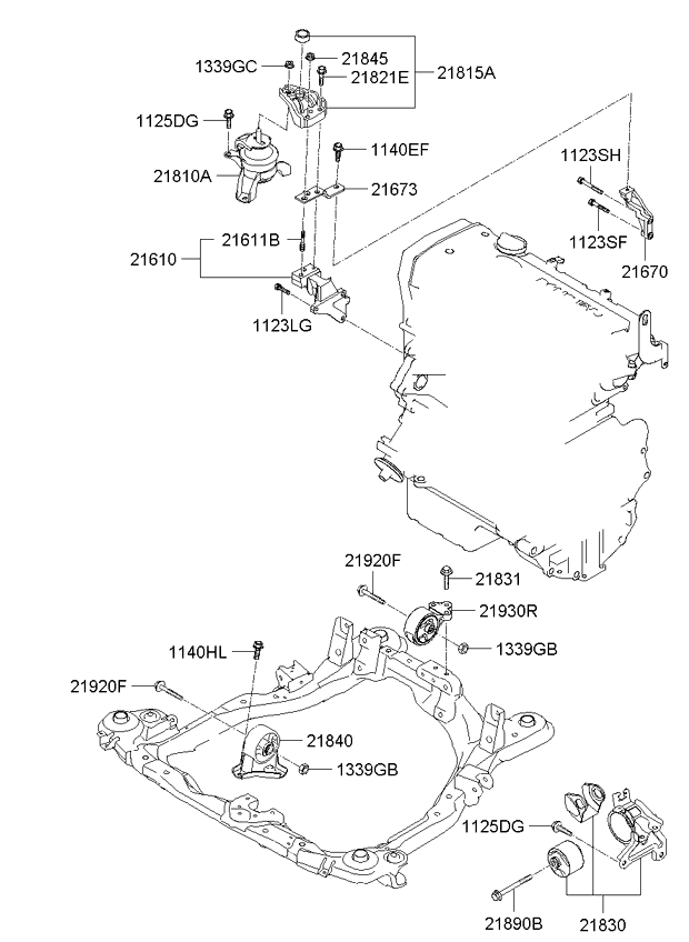 BRACKET ASSY-ROLL STOPPER,FR