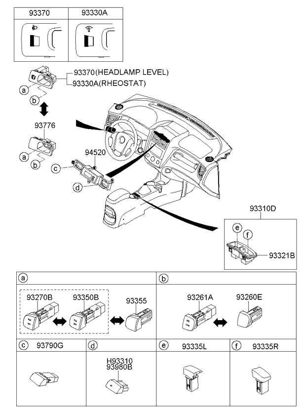 SWITCH ASSY-RR P/WDO SUB RH