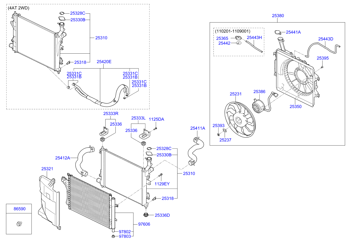 مروحة راديتر كاملة