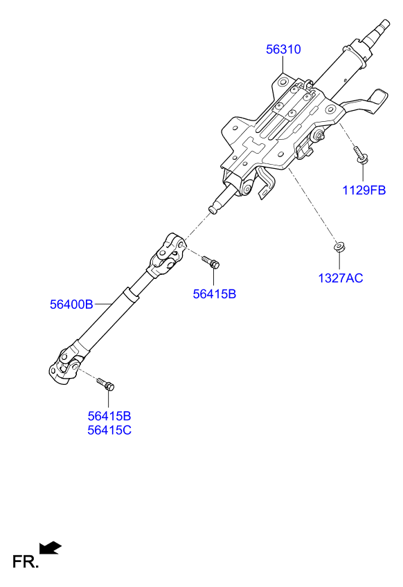 COLUMN ASSY-UPPER