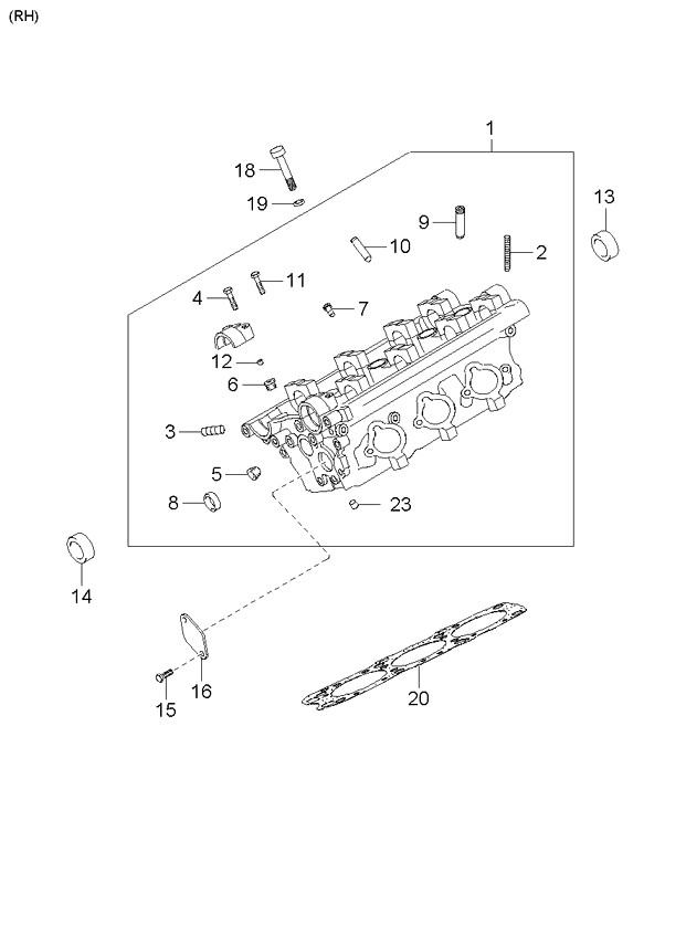 GASKET-CYLINDER HEAD LH