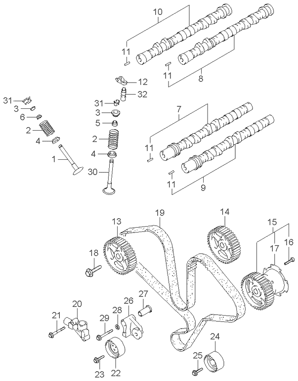 Valve stem oil seal