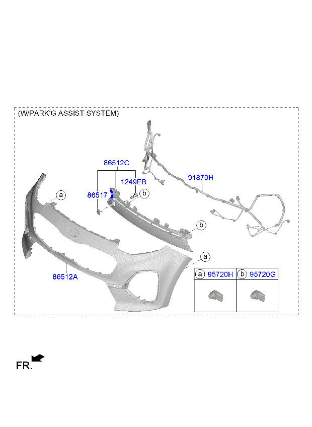 MOULDING-FRONT BUMPER,RH
