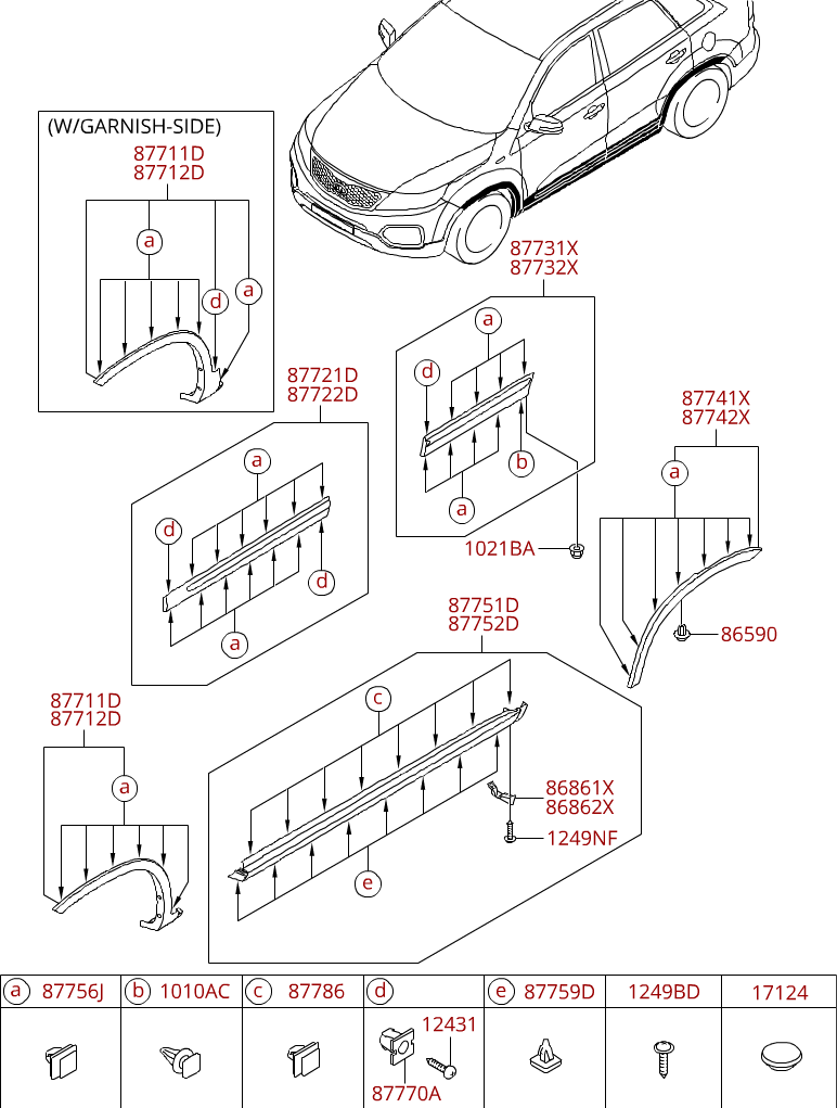 GARNISH ASSY-QTR SIDE,LH