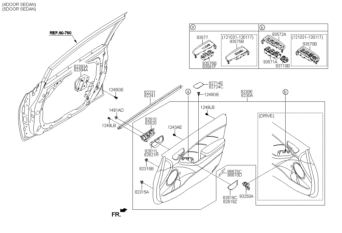 Glass lifter switch unit