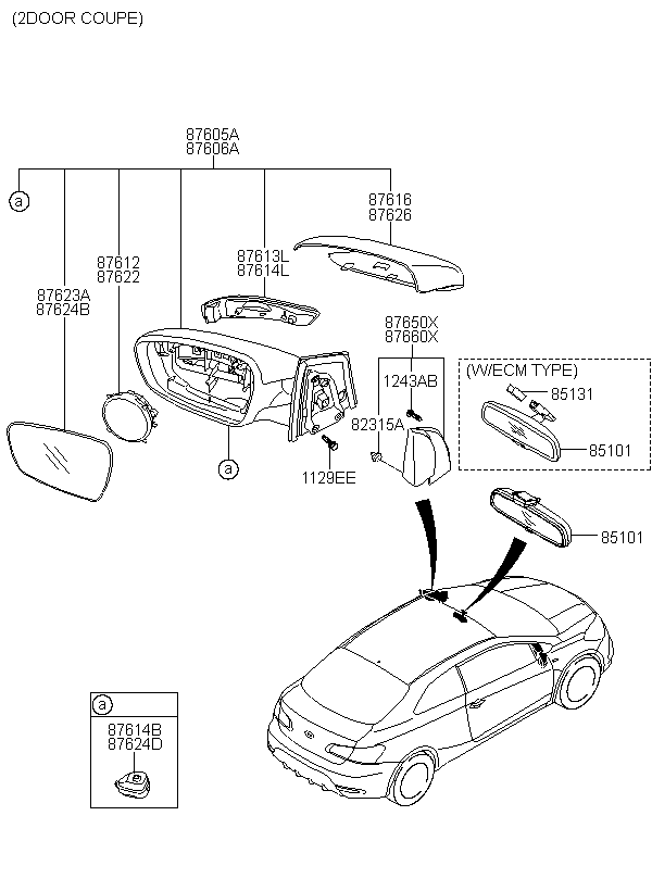 ACTUATOR ASSY-O/S MIR,RH