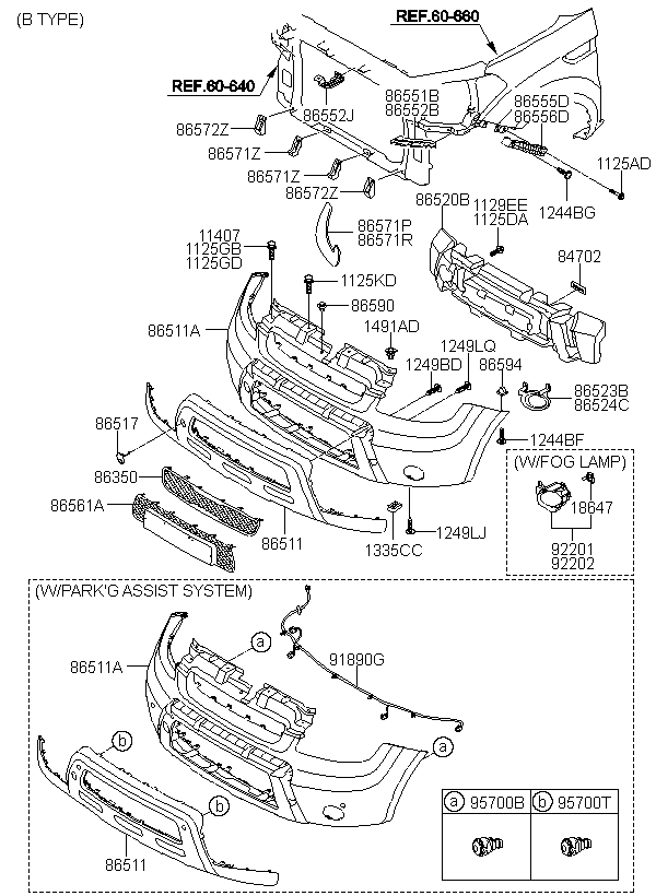 BRACKET-FR BUMPER MTG,RH