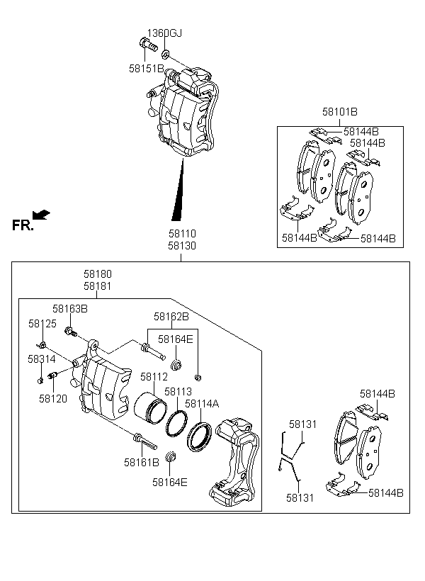 كليبر فرامل امامي يسار