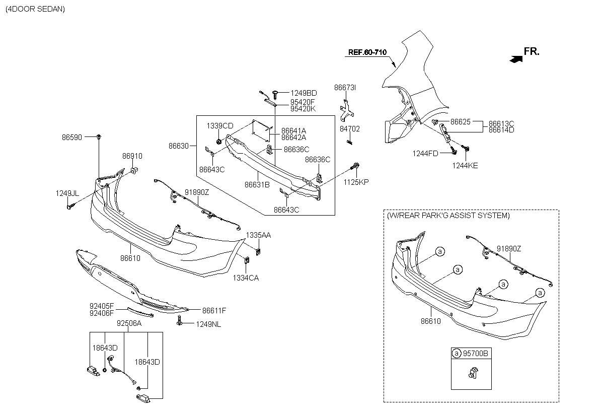 REFLECTOR/REFLEX ASSY-RR RH