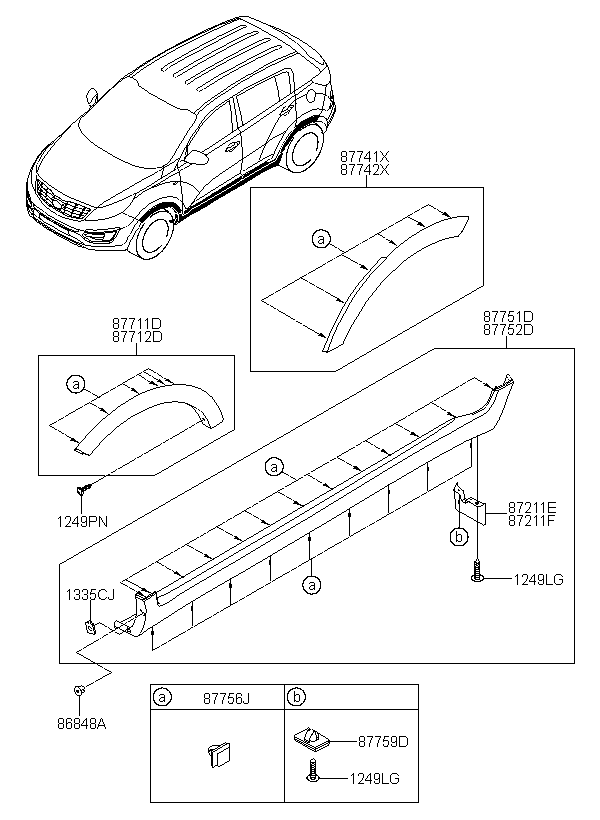 MOULDING ASSY-SIDE SILL,LH
