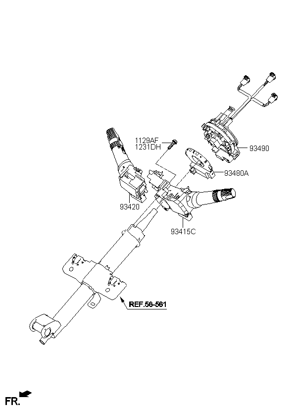 SWITCH ASSY-WIPER & WASHER
