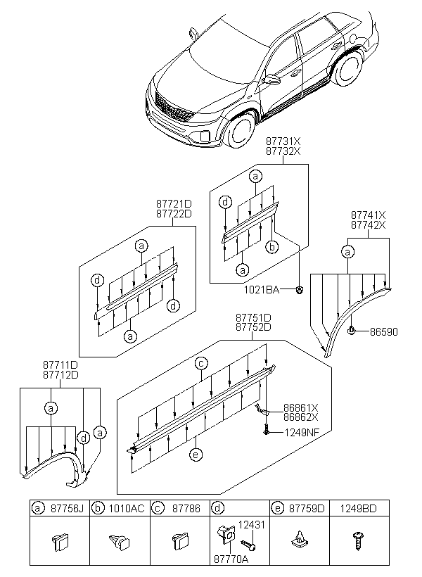 GARNISH ASSY-QTR SIDE,LH