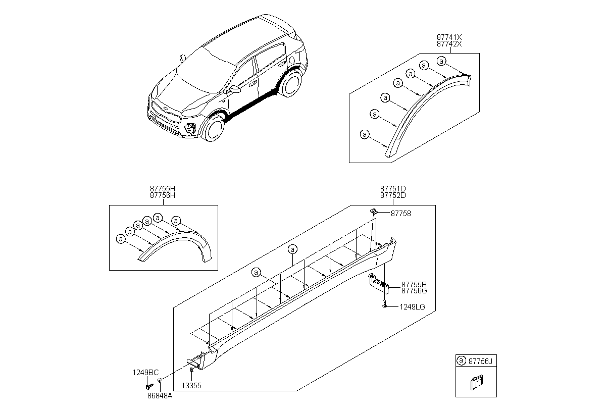 MOULDING ASSY-SIDE SILL,RH