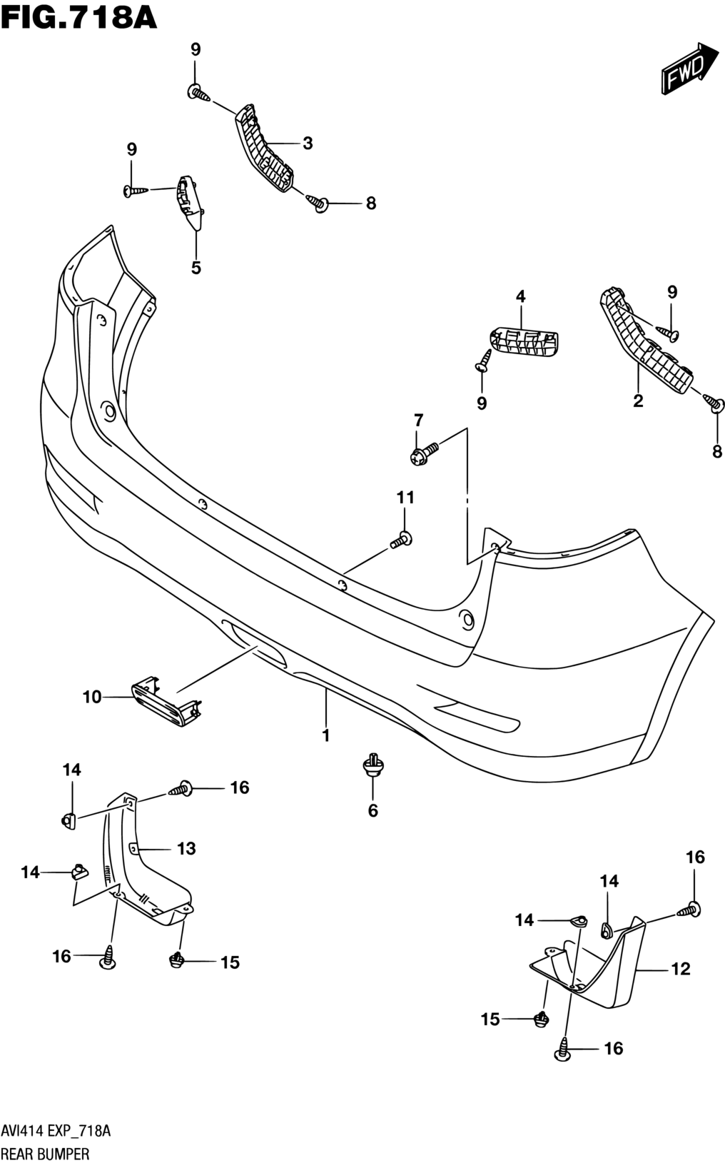 BUMPER, REAR