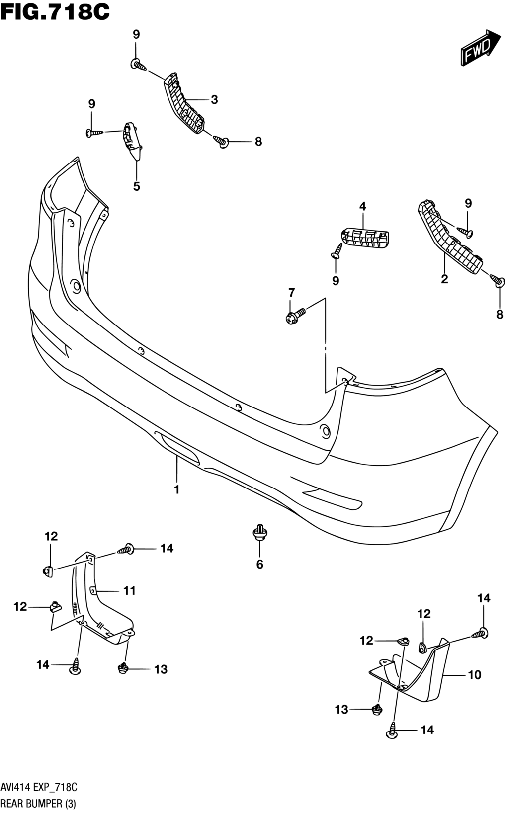 BUMPER, REAR