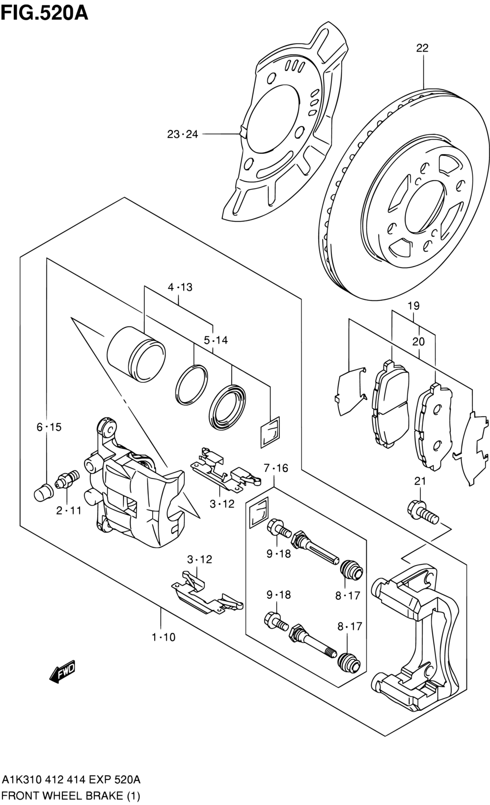 DISC, FR BRAKE