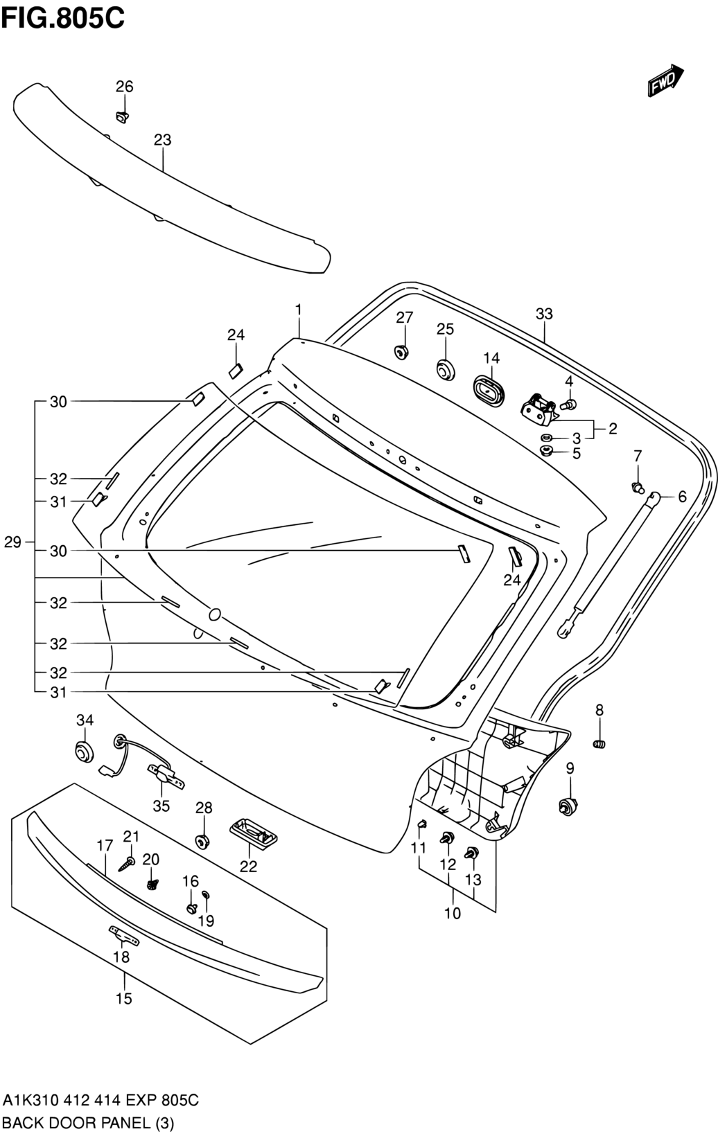 PANEL ASSY, BACK DOOR