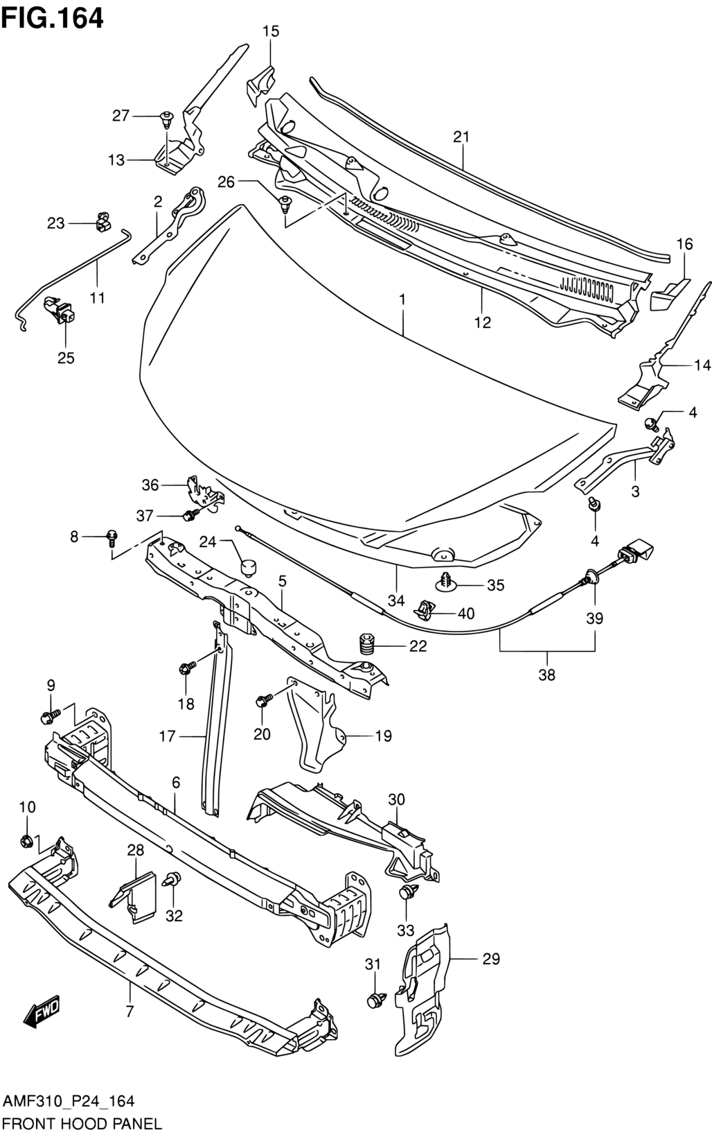 FRONT BUMPER CLIP, CLIP