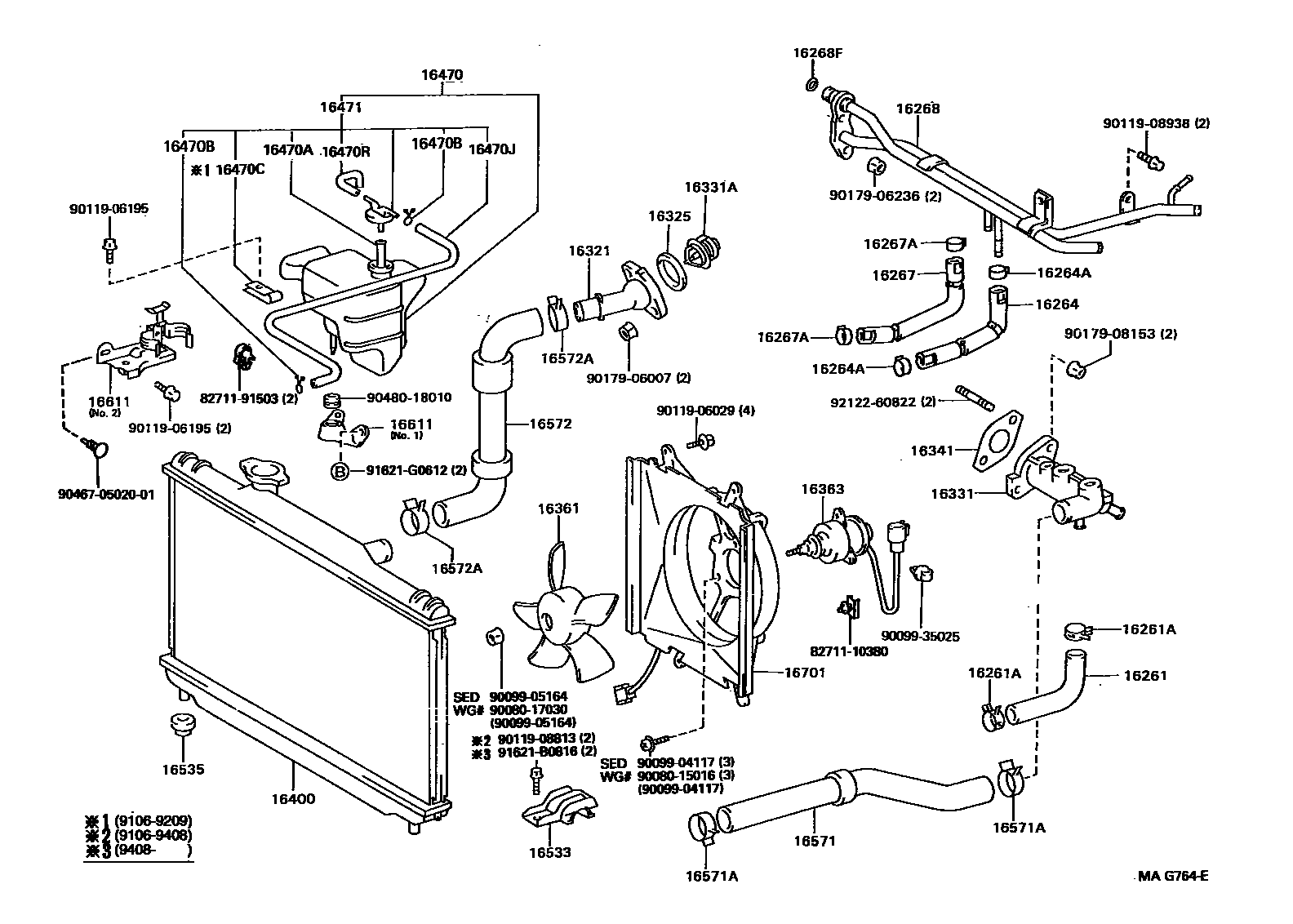 BRACKET, RADIATOR RESERVE TANK