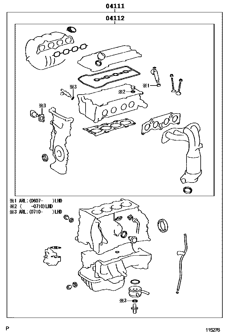 GASKET KIT, ENGINE OVERHAUL