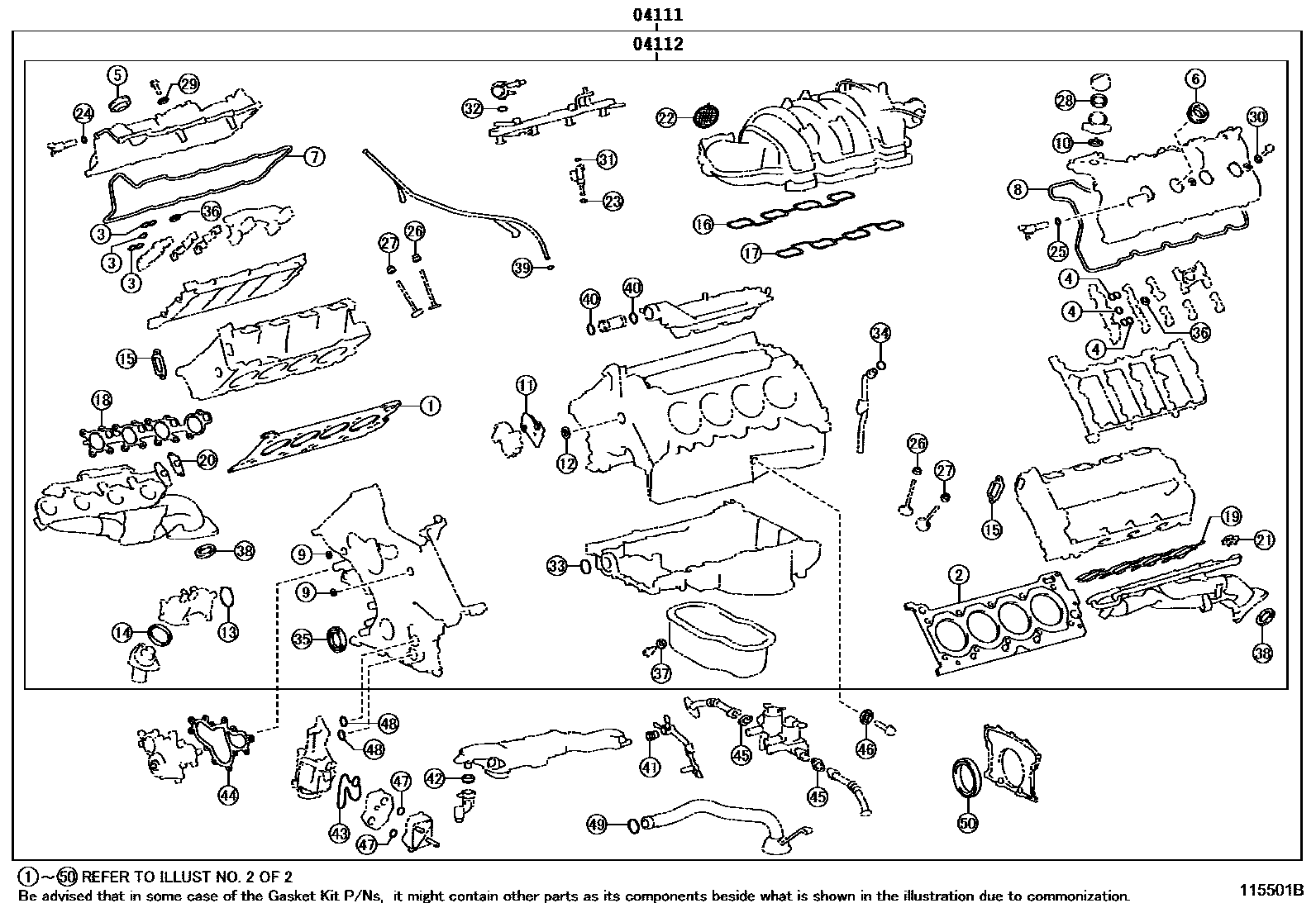GASKET KIT, ENGINE OVERHAUL