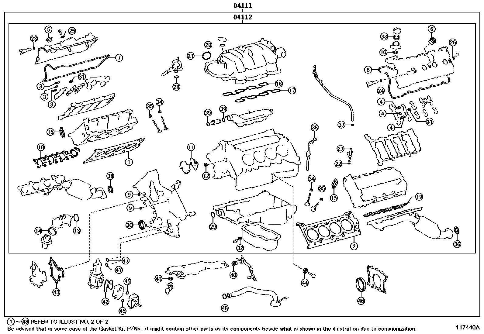GASKET KIT, ENGINE OVERHAUL