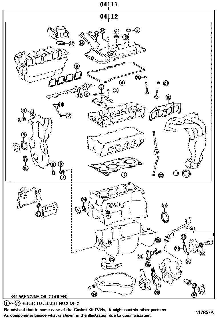 GASKET KIT, ENGINE OVERHAUL