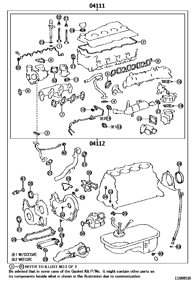 GASKET KIT, ENGINE OVERHAUL
