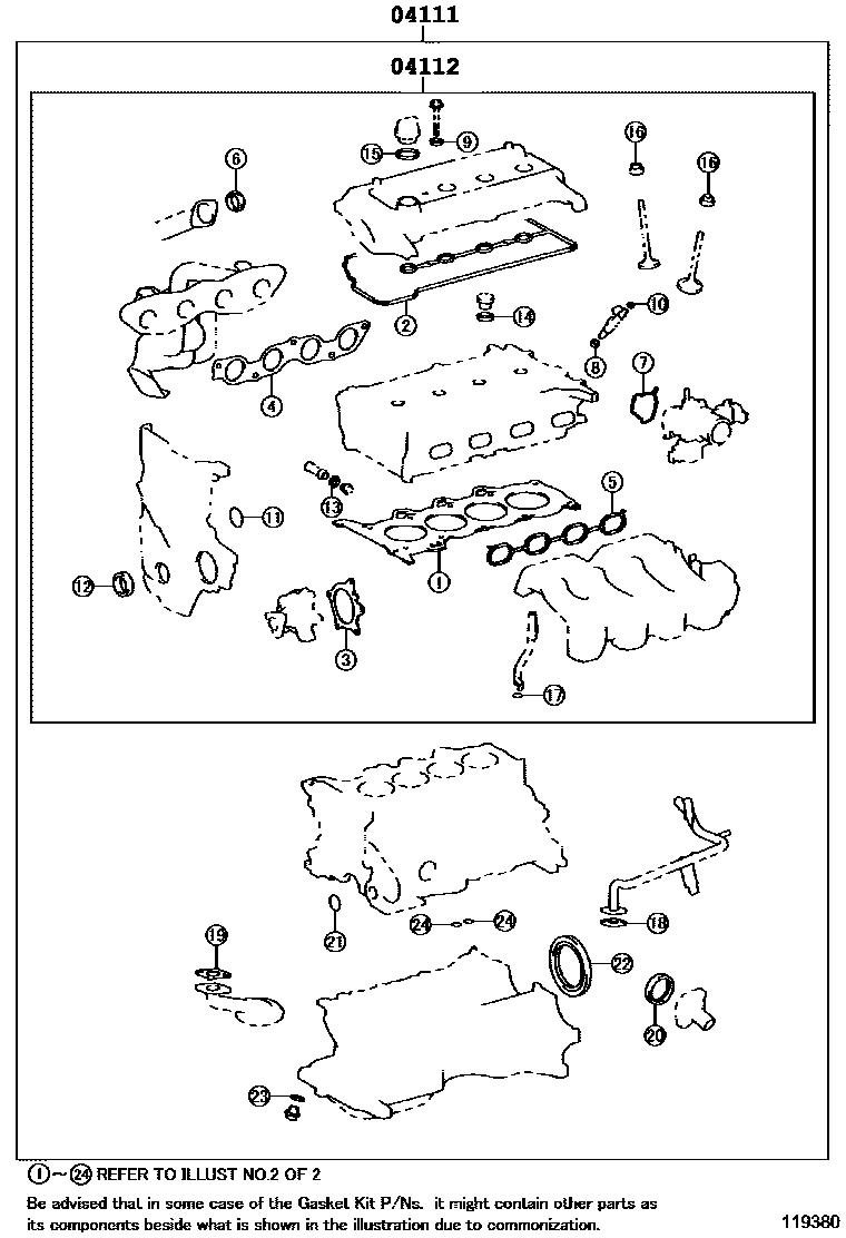 GASKET KIT, ENGINE OVERHAUL