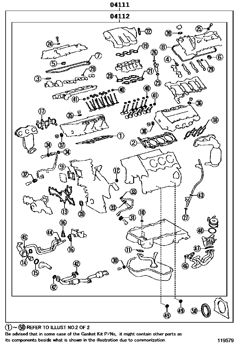 GASKET KIT, ENGINE OVERHAUL