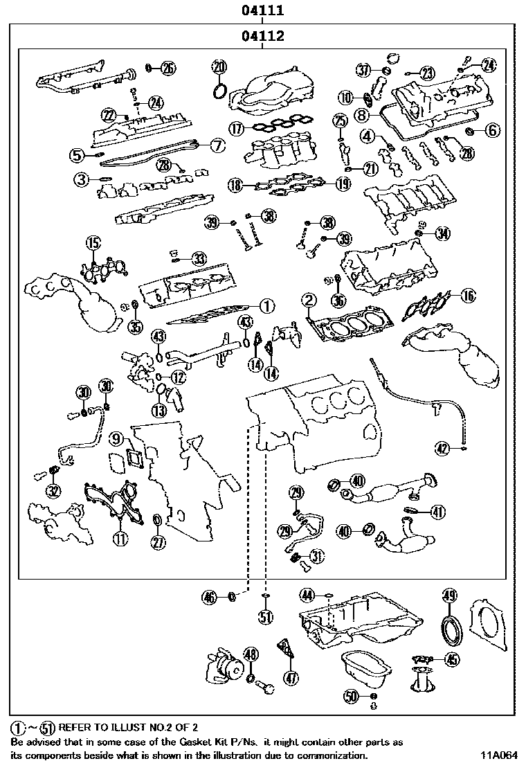 GASKET KIT, ENGINE OVERHAUL