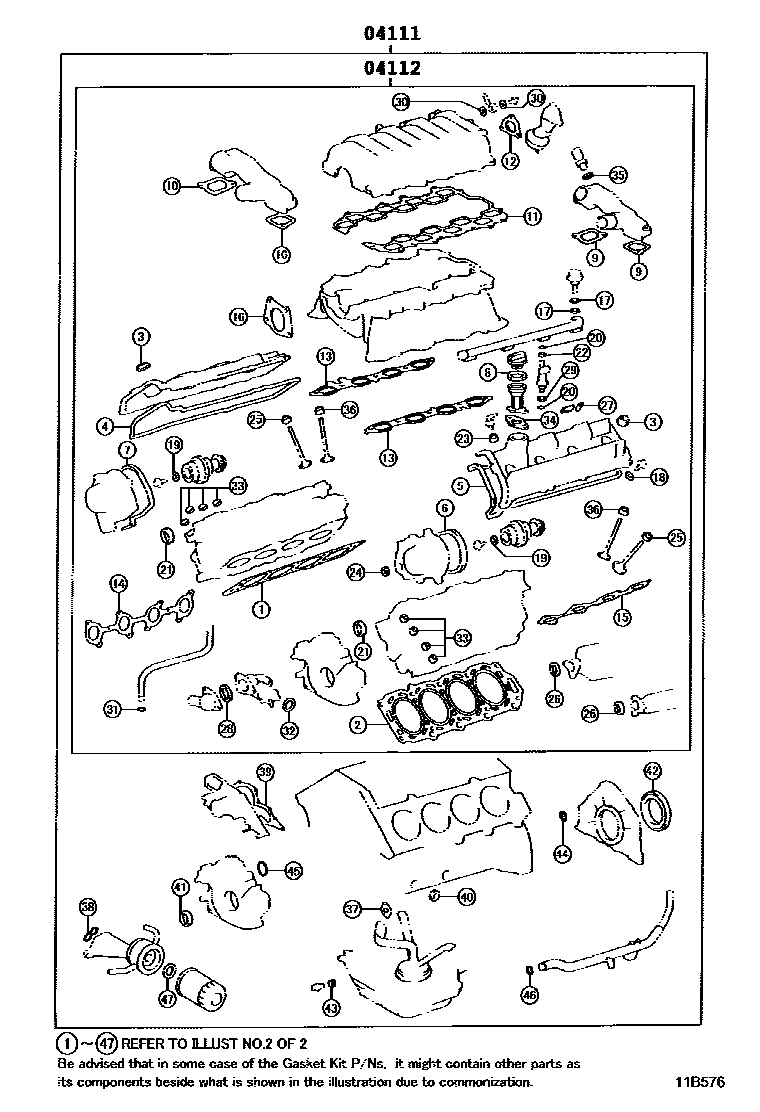 GASKET KIT, ENGINE OVERHAUL