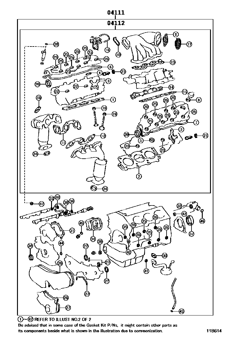 GASKET KIT, ENGINE OVERHAUL