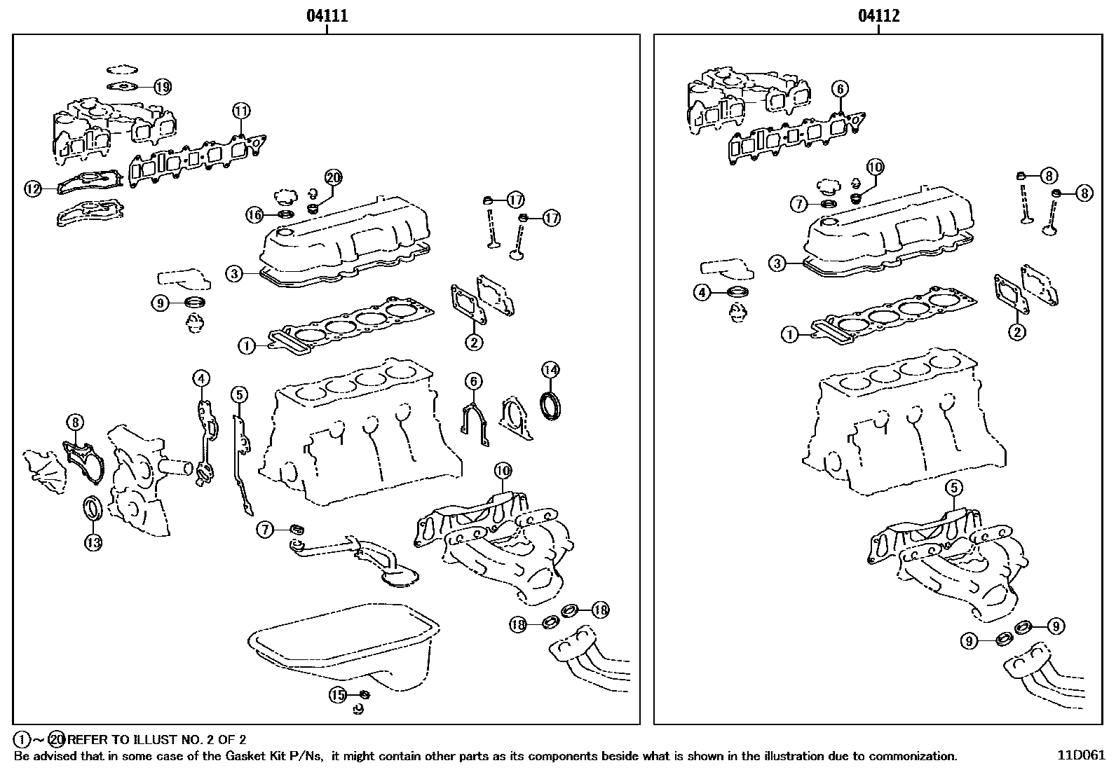 GASKET KIT, ENGINE OVERHAUL