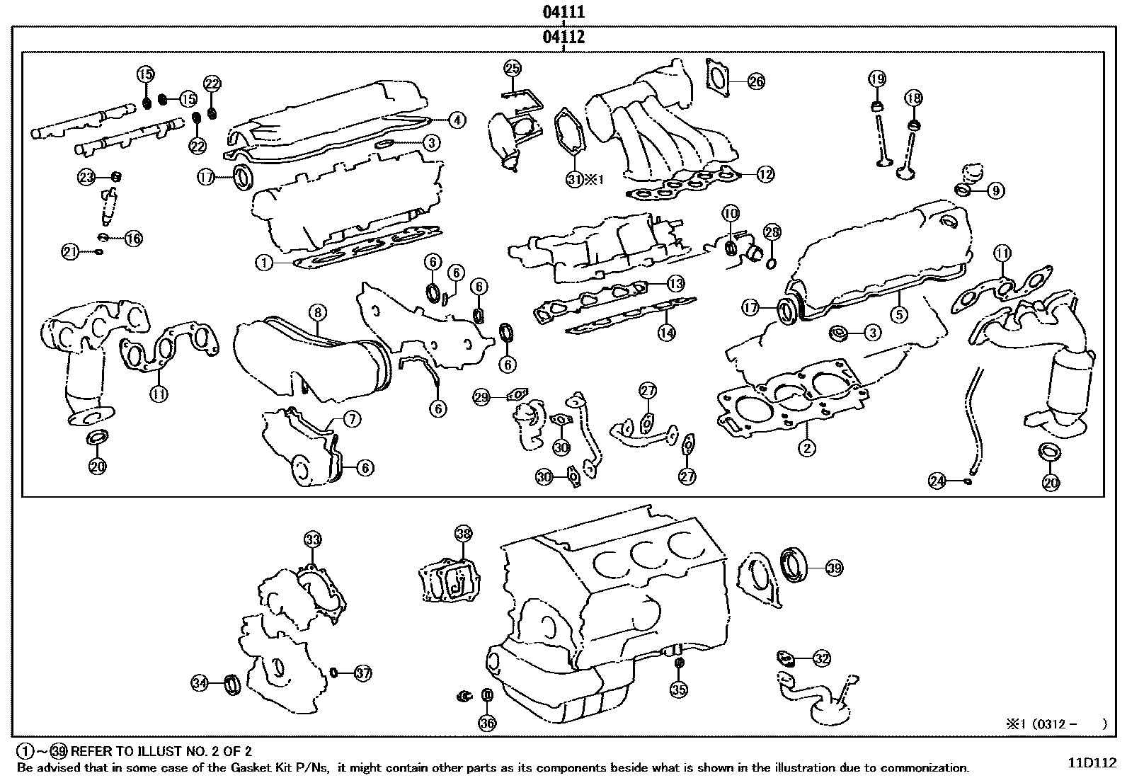 GASKET KIT, ENGINE OVERHAUL