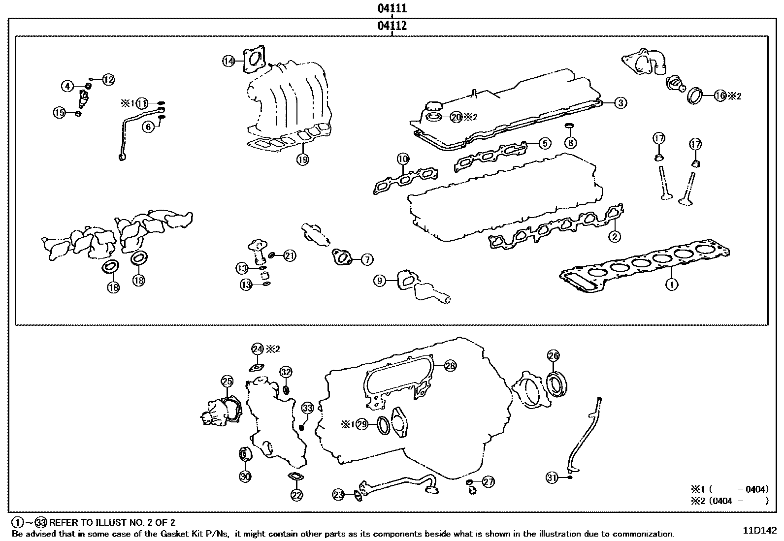 GASKET KIT, ENGINE OVERHAUL