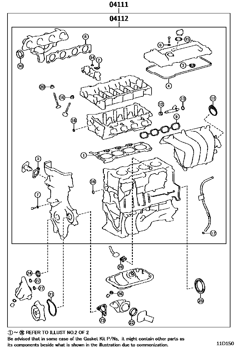 GASKET KIT, ENGINE OVERHAUL