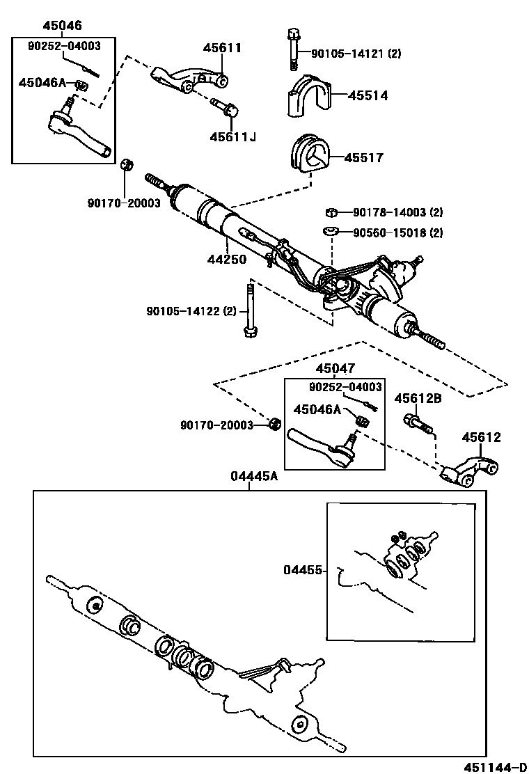 GASKET KIT, POWER STEERING GEAR